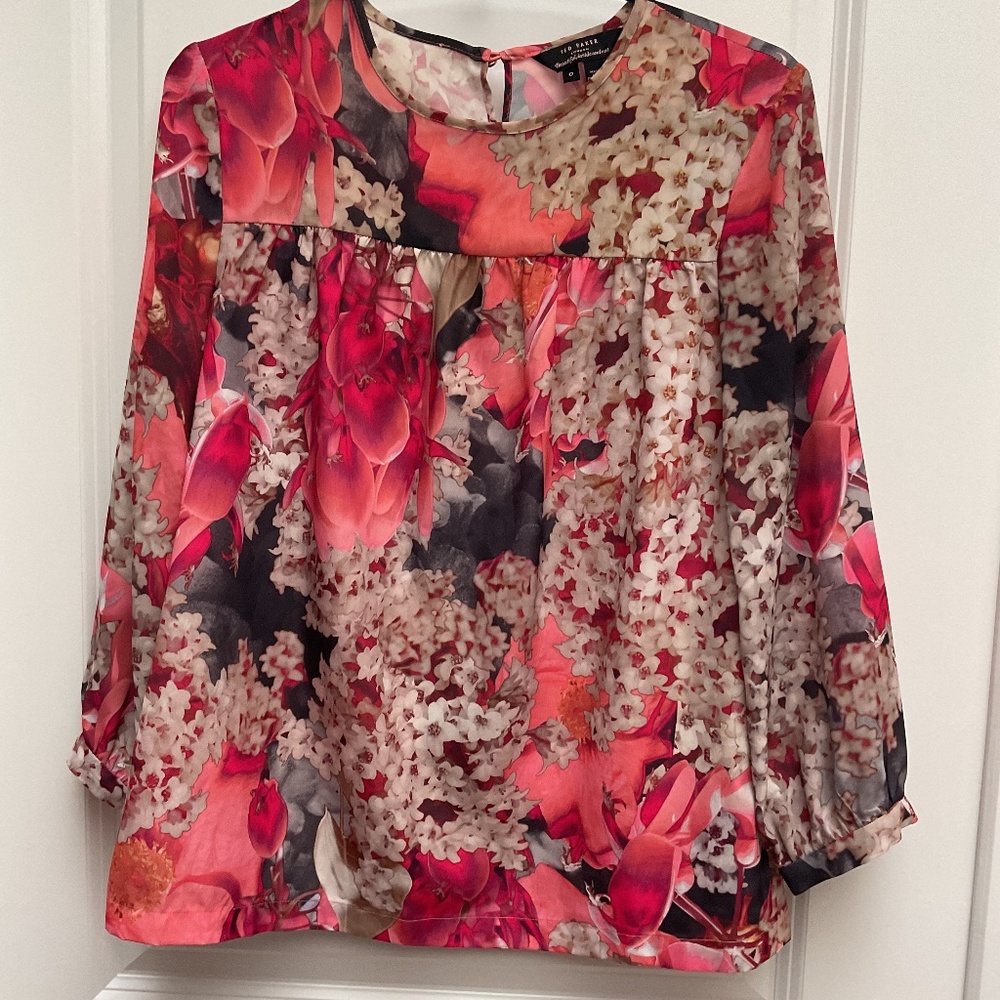 Ted Baker Floral Spring Blouse TB size 0